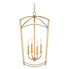 Mantle Gold Leaf Pendant by Quorum Lighting