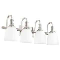 Richmond Satin Nickel Bathroom Light by Quorum Lighting