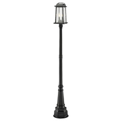 Millworks Black Post Light by Z-Lite