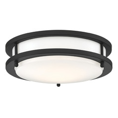 Glamour Matte Black LED Flush Mount by Nuvo Lighting