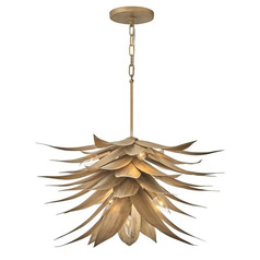 Agave Medium Chandelier in Burnished Gold by Fredrick Ramond
