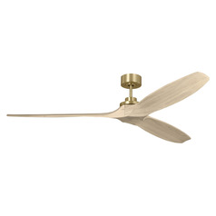 Visual Comfort Fan Collection Sean Lavin Collins Smart 70 Burnished Brass Ceiling Fan Without Light