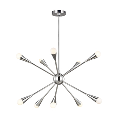 ED Ellen-DeGeneres Jax 27.25-Inch Polished Nickel Chandelier by Visual Comfort Studio