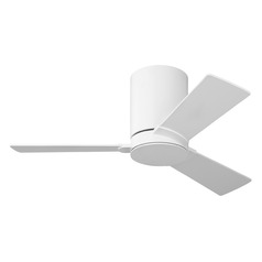 Visual Comfort Fan Collection Rozzen 32 Hugger Matte White Ceiling Fan Without Light