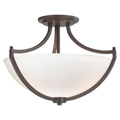 Middlebrook Vintage Bronze Semi-Flush Mount by Minka Lavery