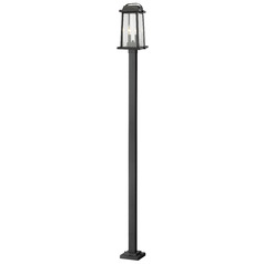 Millworks Black Post Light by Z-Lite