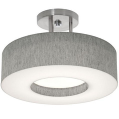 Afx Lighting Montclair Satin Nickel Semi-Flushmount Light