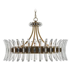 Art Deco Pendant Light Brass Coquette by Currey and Company Lighting