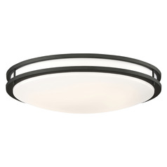 Glamour Matte Black LED Flush Mount by Nuvo Lighting