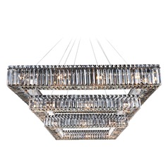 Quadro 35in Square 3-Tier Pendant