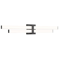 Z-Lite Zane Matte Black LED Vertical Bathroom Light