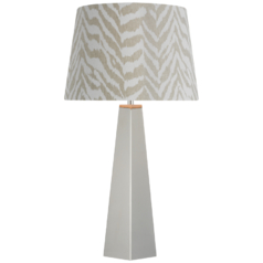 Zoran Medium Table Lamp in Polished Nickel by Visual Comfort Signature