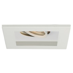 6-Inch Square Eyeball & Gimbal Ring White Recessed Trim by WAC Lighting