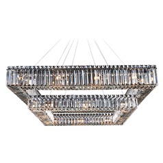 Quadro 35in Square 2-Tier Pendant