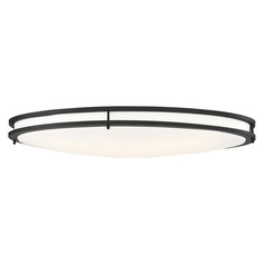 Glamour Matte Black LED Flush Mount by Nuvo Lighting