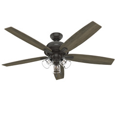 Hunter Fan Company Dondra Noble Bronze LED Ceiling Fan with Light