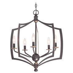 Middletown Downton Bronze with Gold Highlight Pendant by Minka Lavery