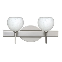 Besa Lighting Palla Satin Nickel LED Bathroom Light