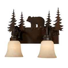 Bozeman Burnished Bronze Bathroom Light by Vaxcel Lighting