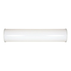 Crispo White LED Vertical Bathroom Light by Nuvo Lighting