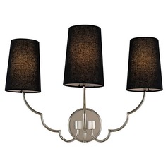 Sophia 3-Light Wall Sconce in Polished Nickel by Kalco Lighting