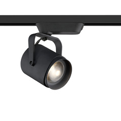 40W LED Cylindrical Track Head in Black by Eurofase Lighting