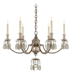 Thomas OBrien ElizAbeth Chandelier in Silver Leaf by Visual Comfort Signature