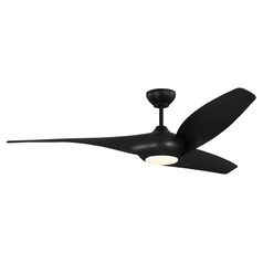 Topan 60-Inch LED Smart Fan in Midnight Black by VC Fan Collection