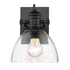 Hines Wall Sconce in Black by Golden Lighting