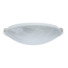 Flushmount Light Marbled Glass Polished Nickel by Besa Lighting