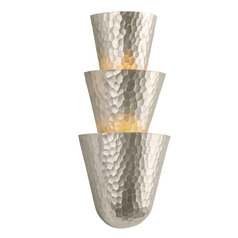 Corbett Lighting Bucharest Warm Silver Leaf LED Sconce
