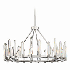 Crystorama Lighting Watson Polished Nickel Crystal Chandelier