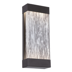 Tiffany 17-Inch Outdoor LED Sconce in Black by Eurofase Lighting