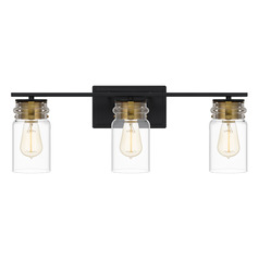 Keesey Bathroom Light in Matte Black by Quoizel Lighting