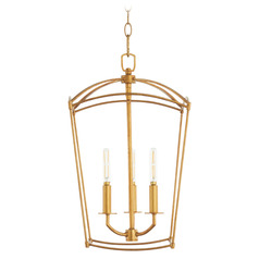 Mantle Gold Leaf Pendant by Quorum Lighting