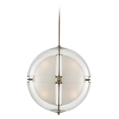 Sussex 14-Inch Pendant in Polished Nickel by Kalco Lighting