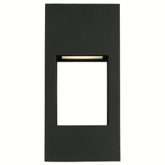 Visual Comfort Studio Collection Testa Black LED Outdoor Wall Light