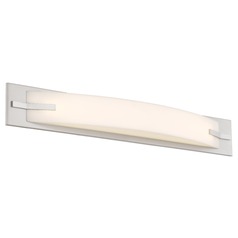 Bow Brushed Nickel LED Bathroom Light by Nuvo Lighting
