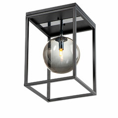 Fluid 9.75-Inch LED Flush Mount in Black & Chrome by Maxim Lighting