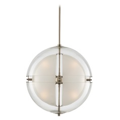 Sussex 18-Inch Pendant in Polished Nickel by Kalco Lighting
