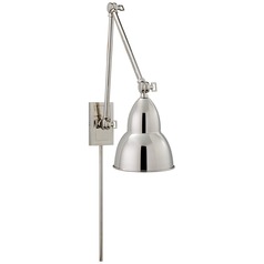 Studio VC French Convertible Library Lamp in Polished Nickel by Visual Comfort Signature