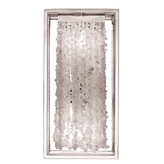Soho Sconce in Polished Nickel with Silver Moon Rock Gem Nuggets by Avenue Lighting