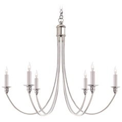 Eric Cohler Venetian Chandelier in Polished Nickel by Visual Comfort Signature