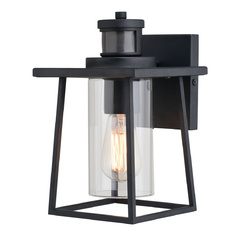 Geneva Textured Black Outdoor Wall Light by Vaxcel Lighting