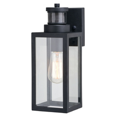 Lombard Textured Black Outdoor Wall Light by Vaxcel Lighting