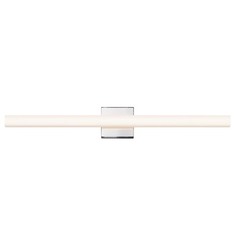 Sq-Bar Polished Chrome LED Bathroom Light by Sonneman Lighting