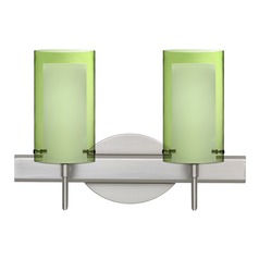 Besa Lighting Pahu Satin Nickel LED Bathroom Light