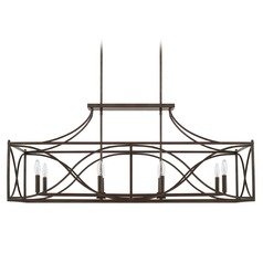 Tybee 45.75-Inch Linear Chandelier in Nordic Grey by Capital Lighting