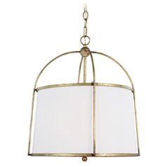 Chapman & Meyers 21-Inch 2-Light Stonington Antique Gild Pendant by Visual Comfort Studio