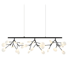 Matteo Lighting Hydrangea Bloom Matte Black LED Island Light